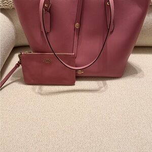 Coach Market Tote & Wristlet ROSE